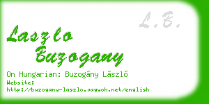 laszlo buzogany business card