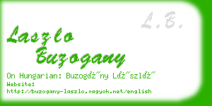 laszlo buzogany business card